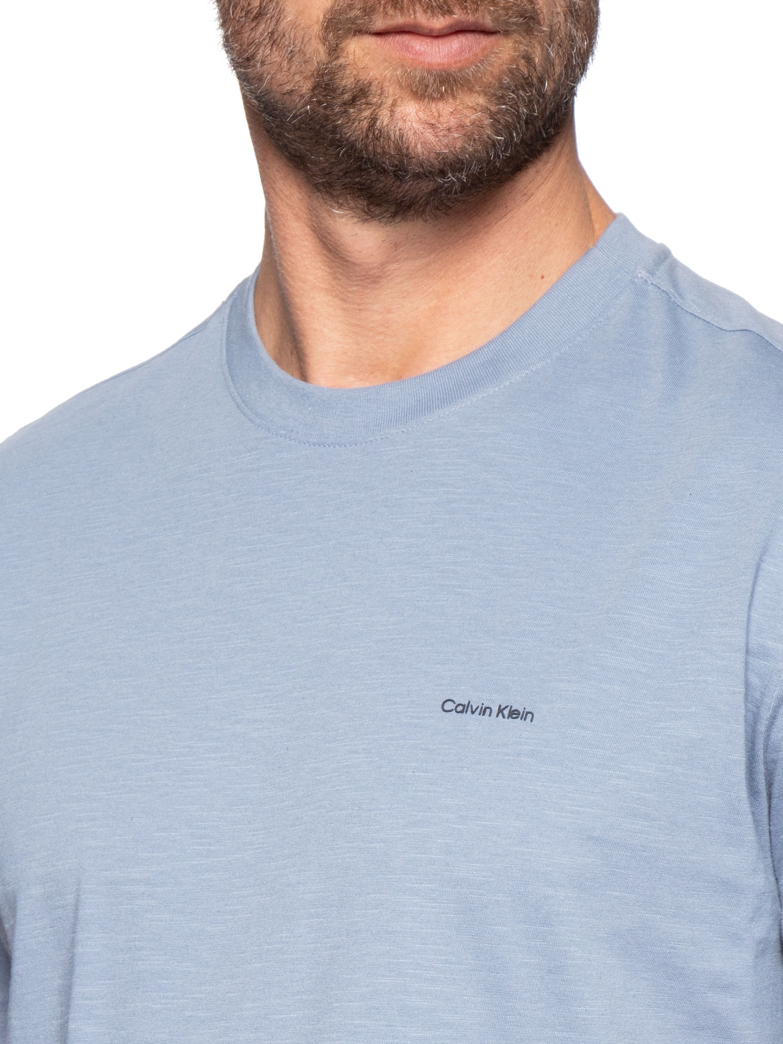 Camiseta Masculina em Flame – Azul Calvin Klein