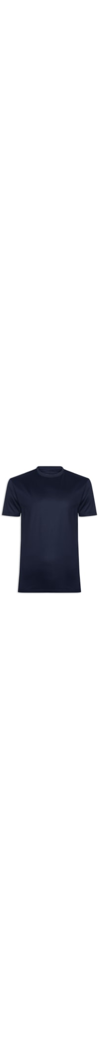Camiseta Masculina Em Malha Interlock Marcerizada - Azul