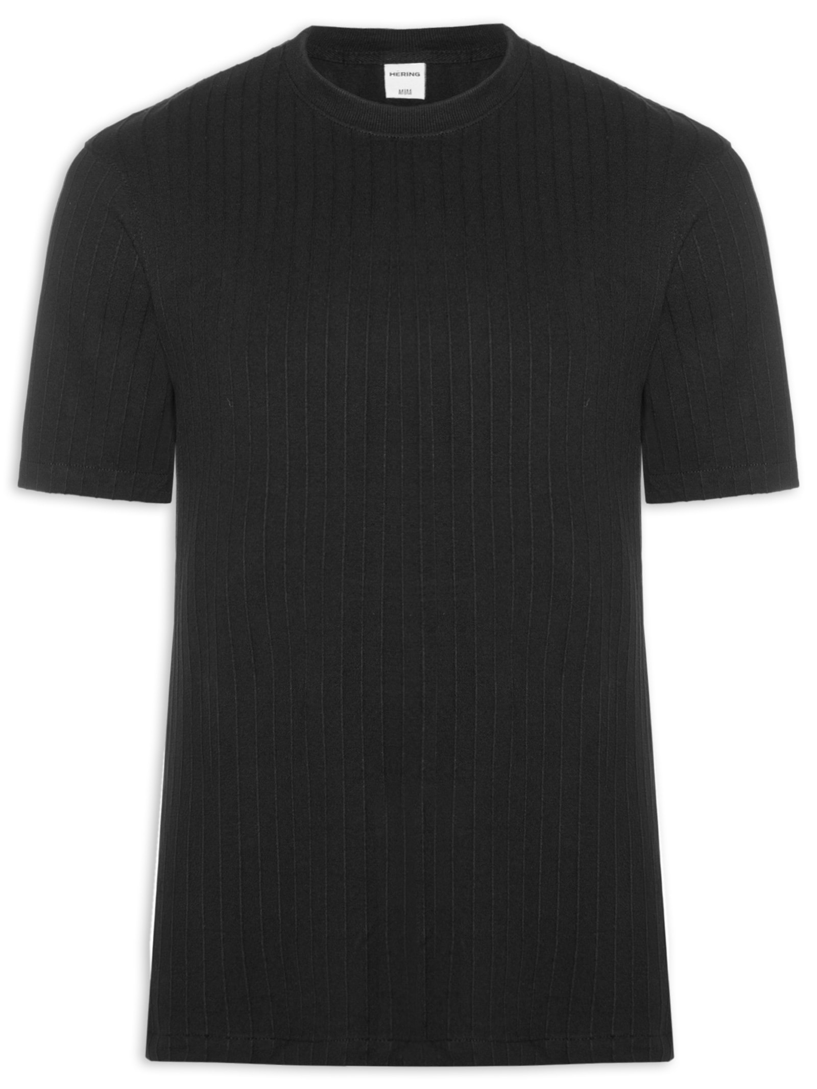 Camiseta Masculina Em Malha Pique Confort Fit Texturizada Preto Hering
