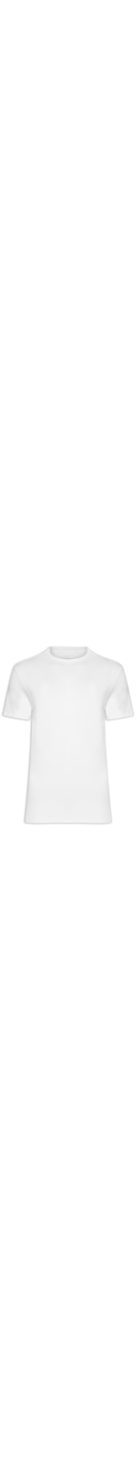 Camiseta Masculina Em Ribana Com Logo Monograma - Branco