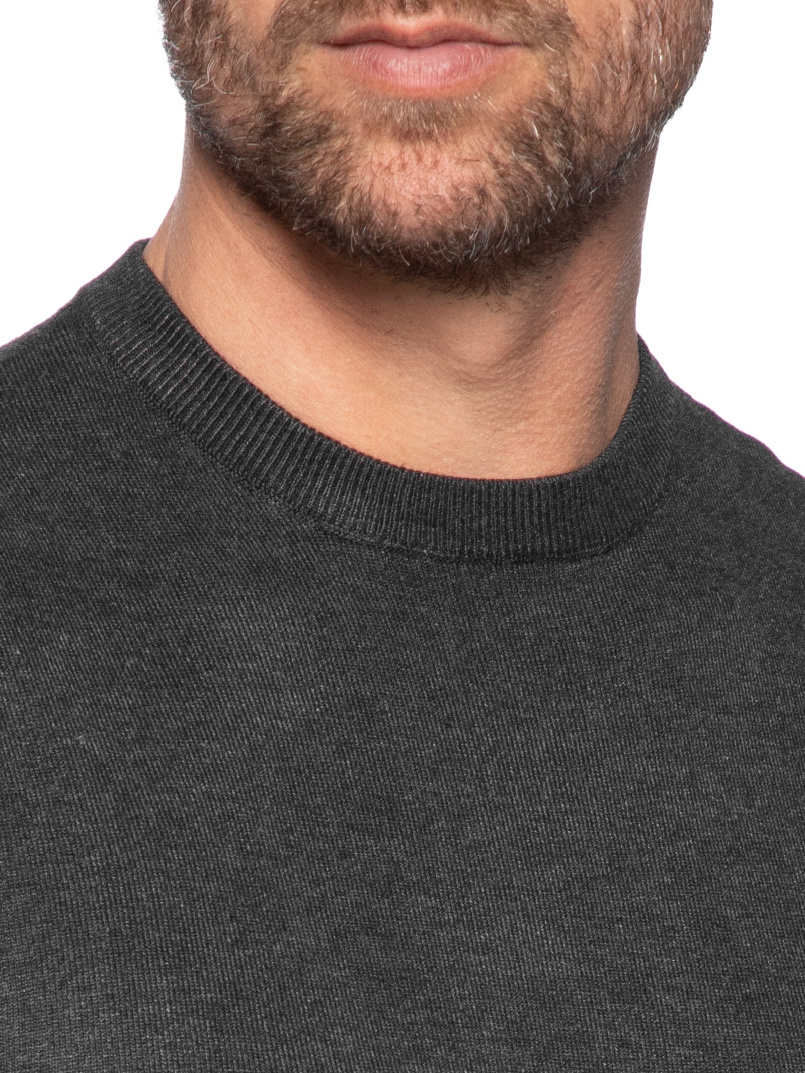 Camiseta Masculina Em Tricot Preto Basiq Men