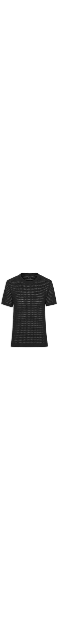 Camiseta Masculina Em Tricot Texturizada – Preto
