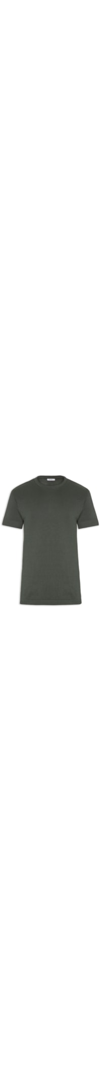 Camiseta Masculina Em Tricot - Verde