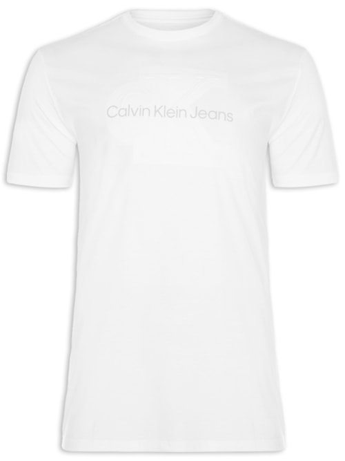 Camiseta Masculina Embossed – Branco