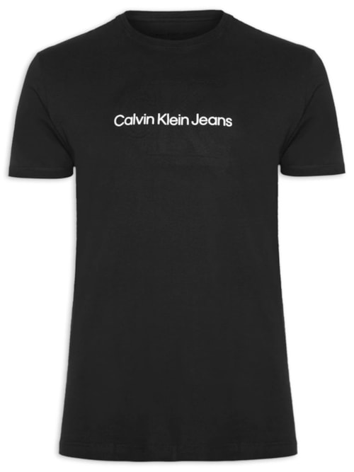 Camiseta Masculina Embossed – Preto