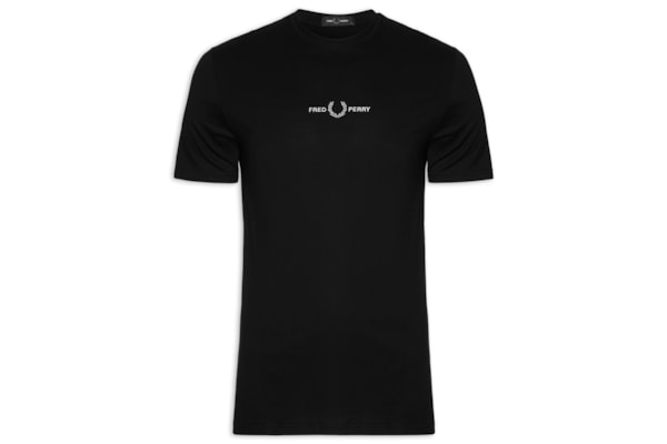 Camiseta Masculina Embroidered - Preto