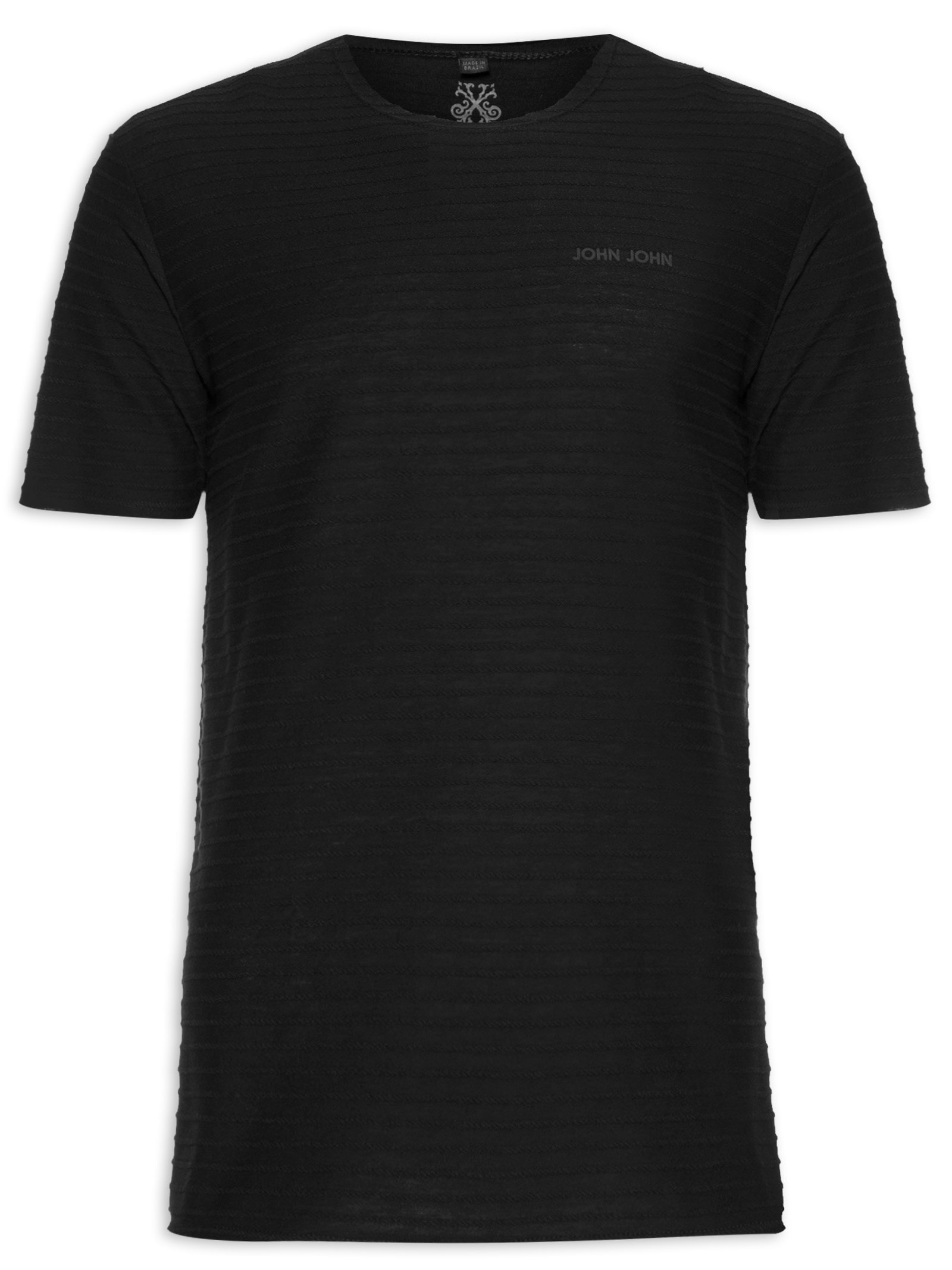 Camiseta Masculina Energy Stripes Preto John John