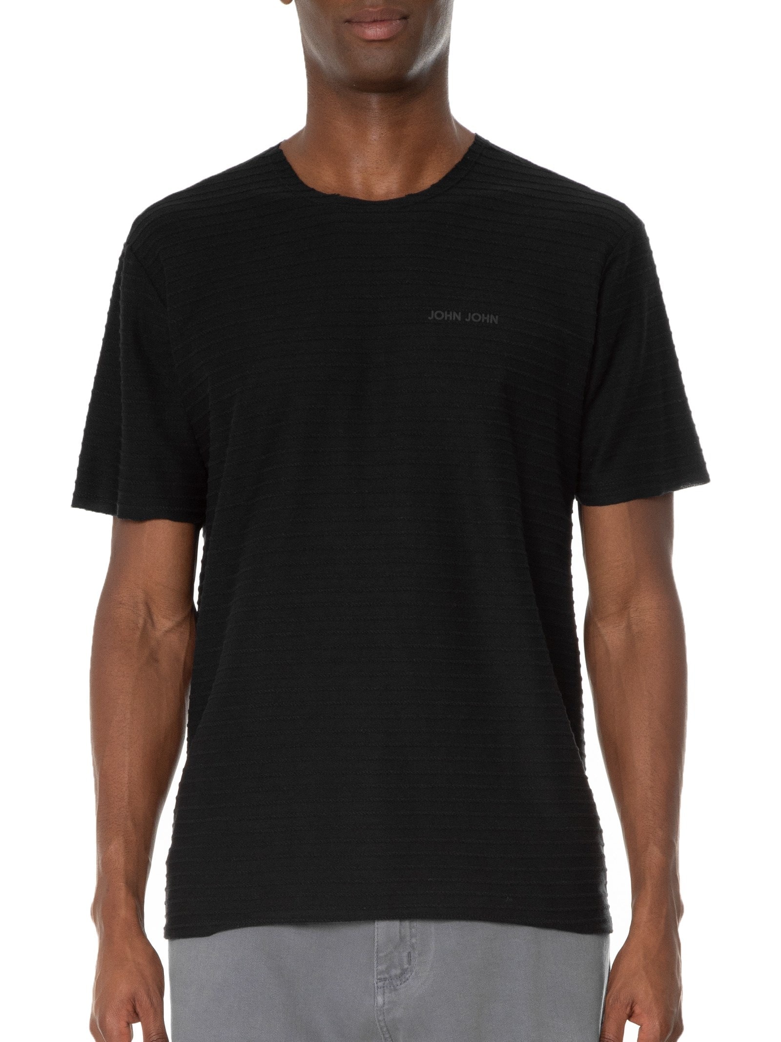 Camiseta Masculina Energy Stripes Preto John John