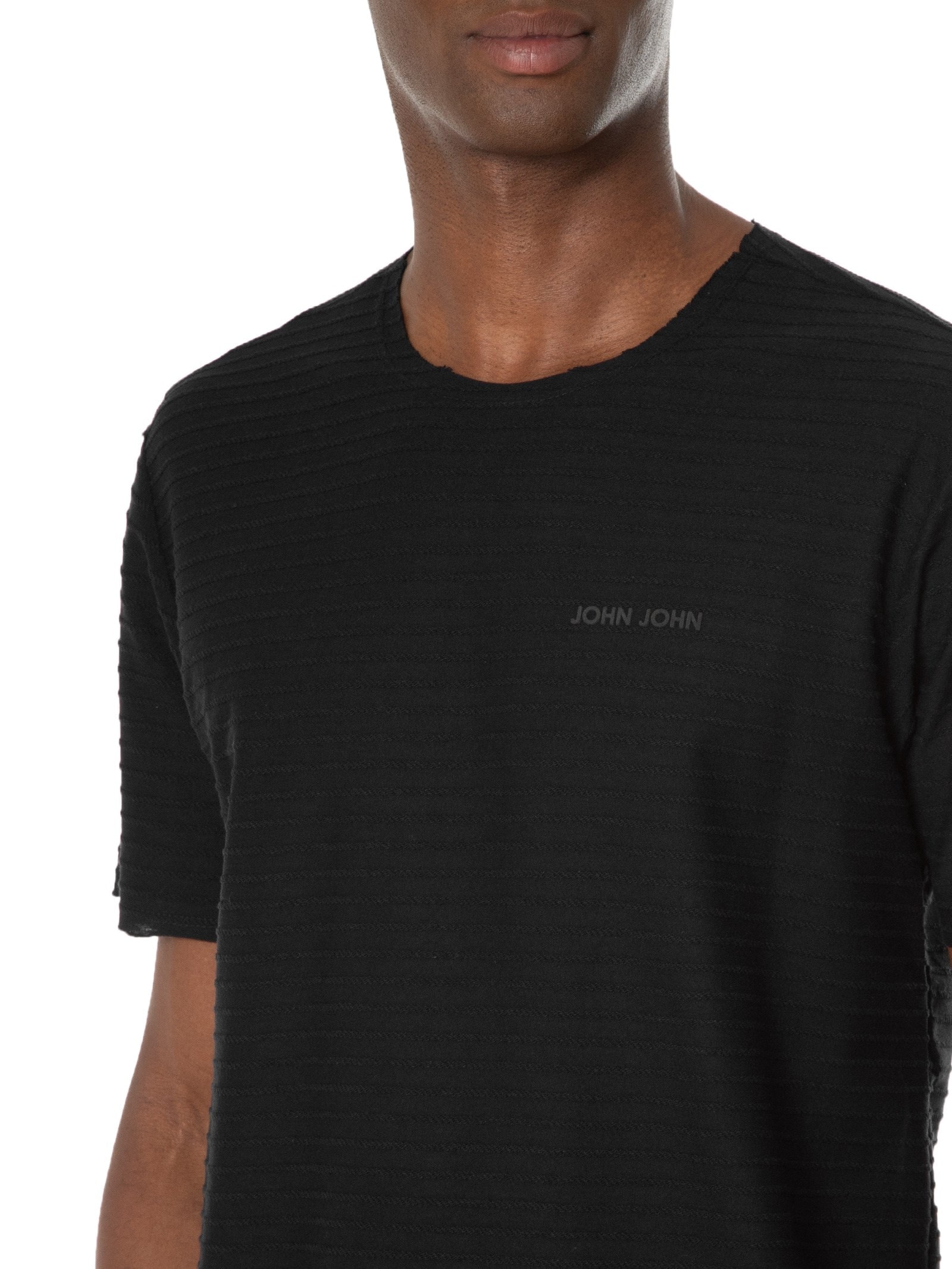 Camiseta Masculina Energy Stripes Preto John John