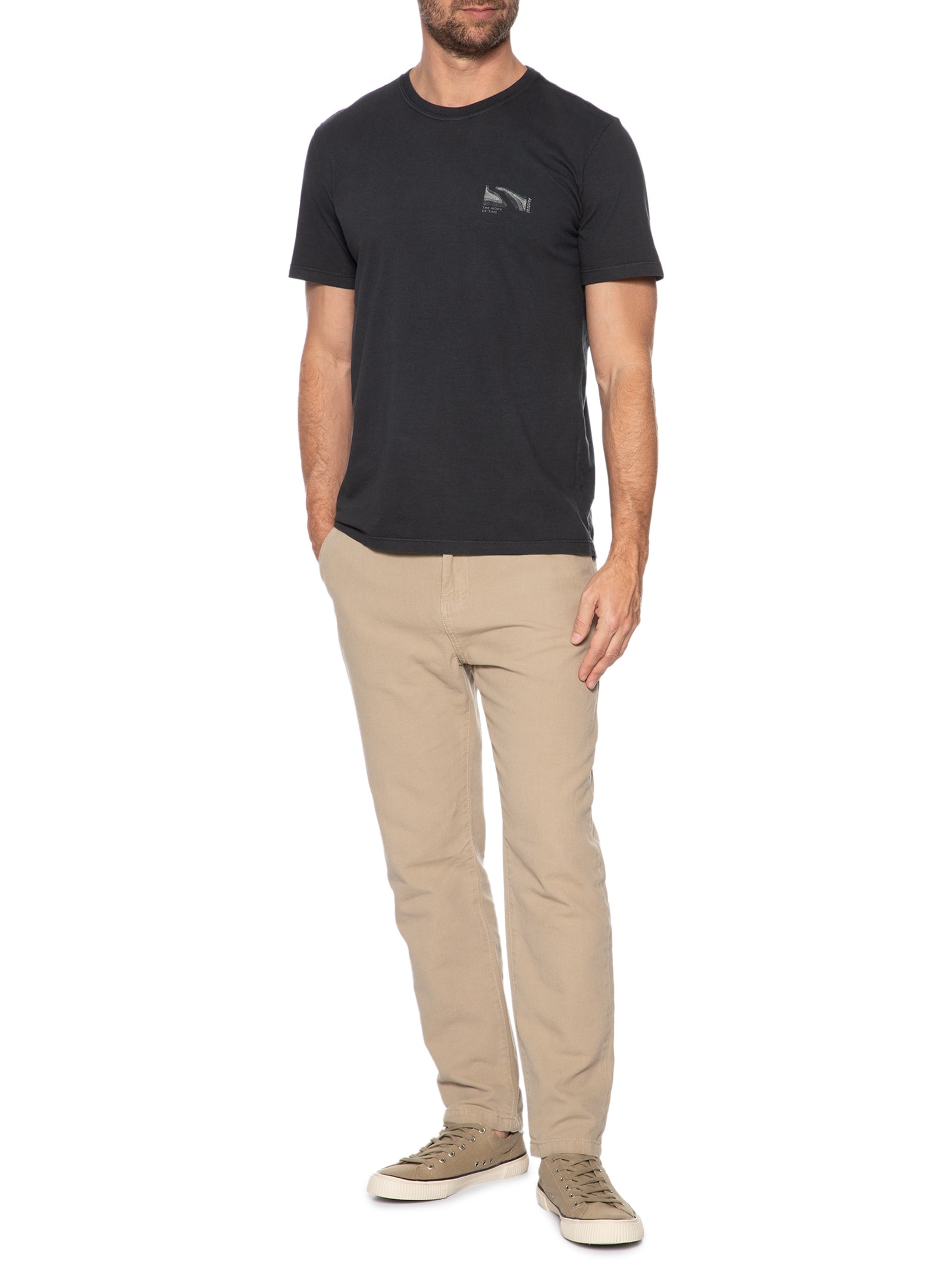 Camiseta Masculina Erosion Preto Austral