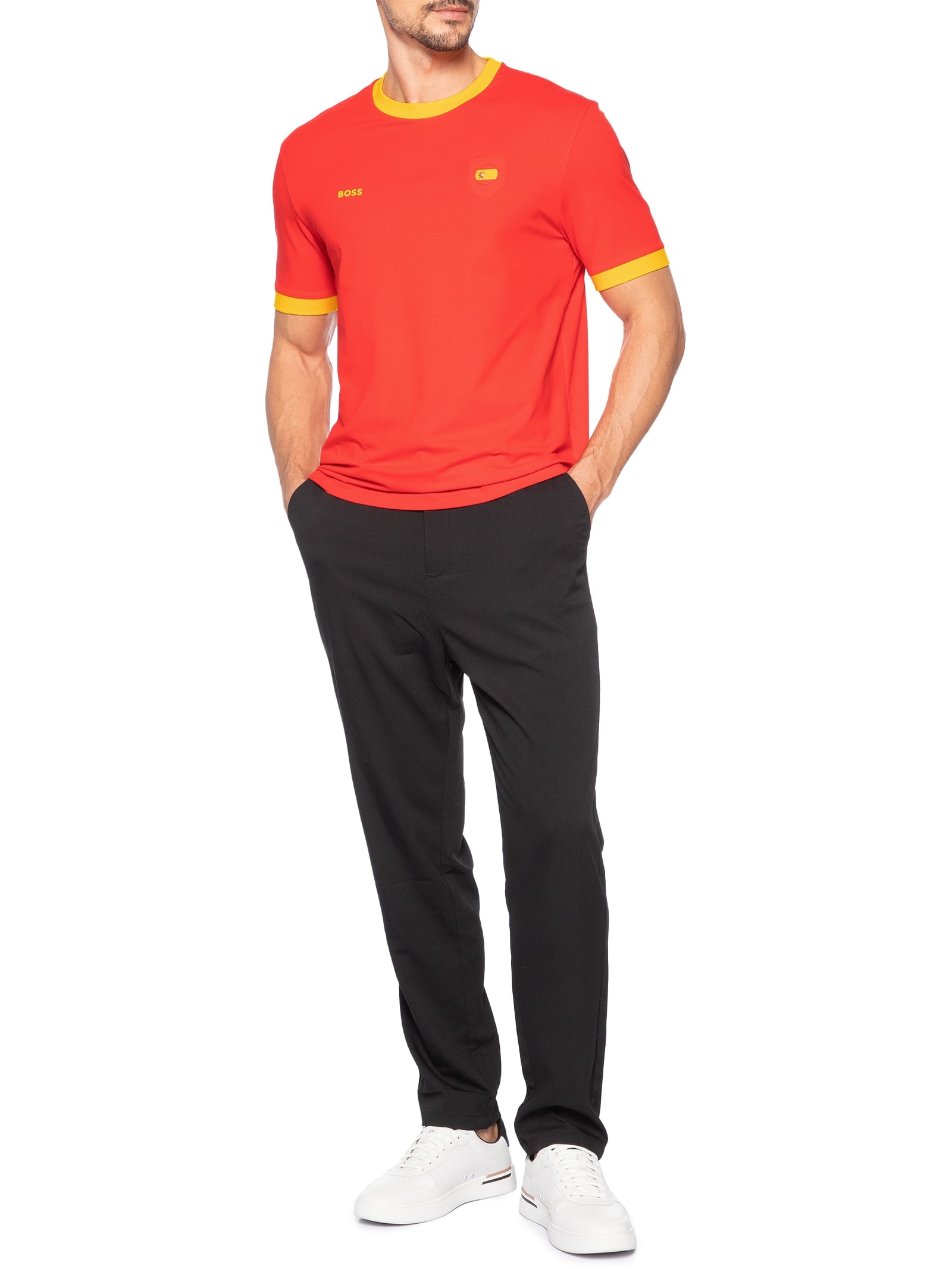 Camiseta Masculina Espanha Copa Lux Tee Vermelho Boss