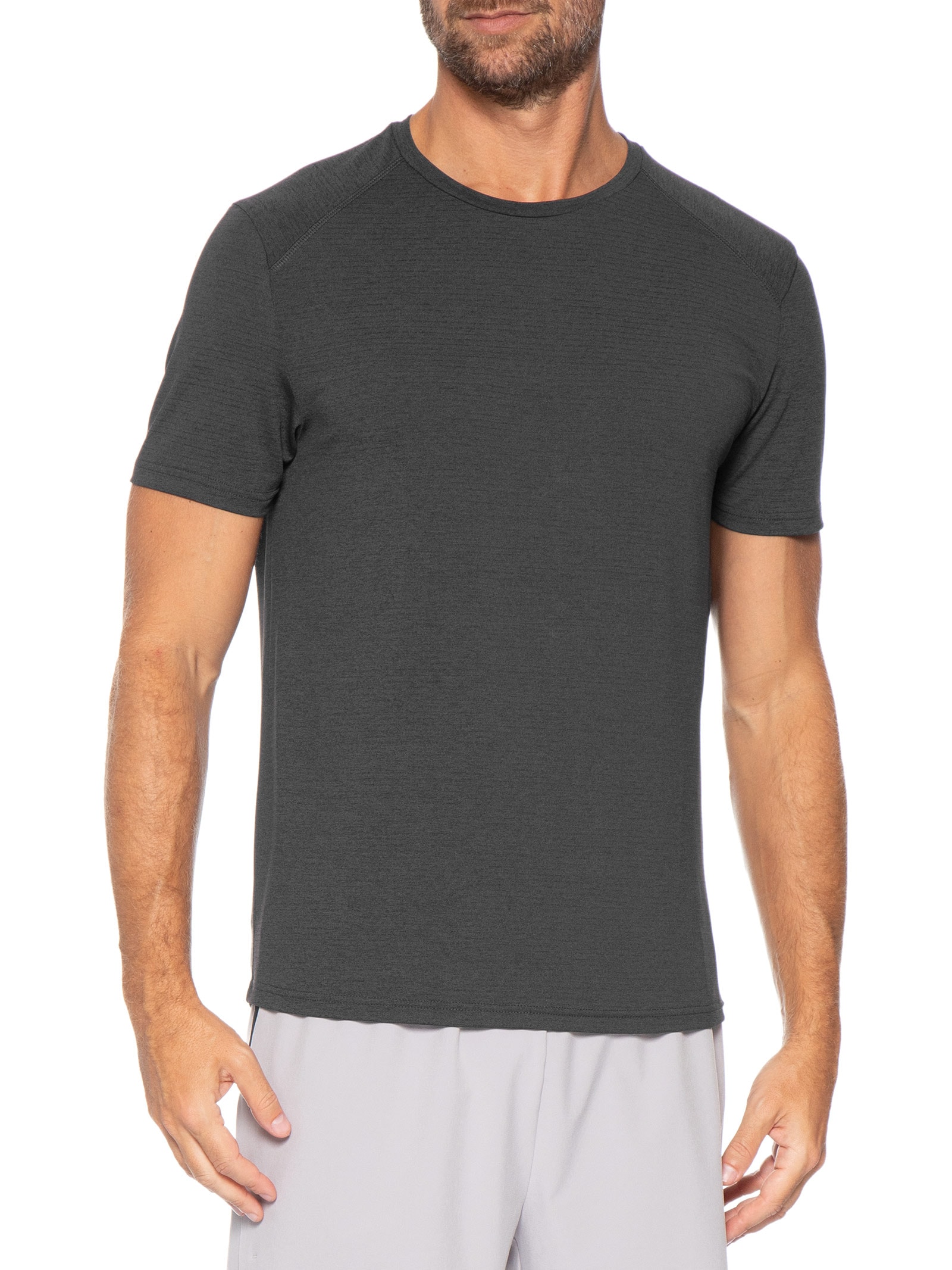 Camiseta Masculina Esportiva Com Textura Preto Hering Sports
