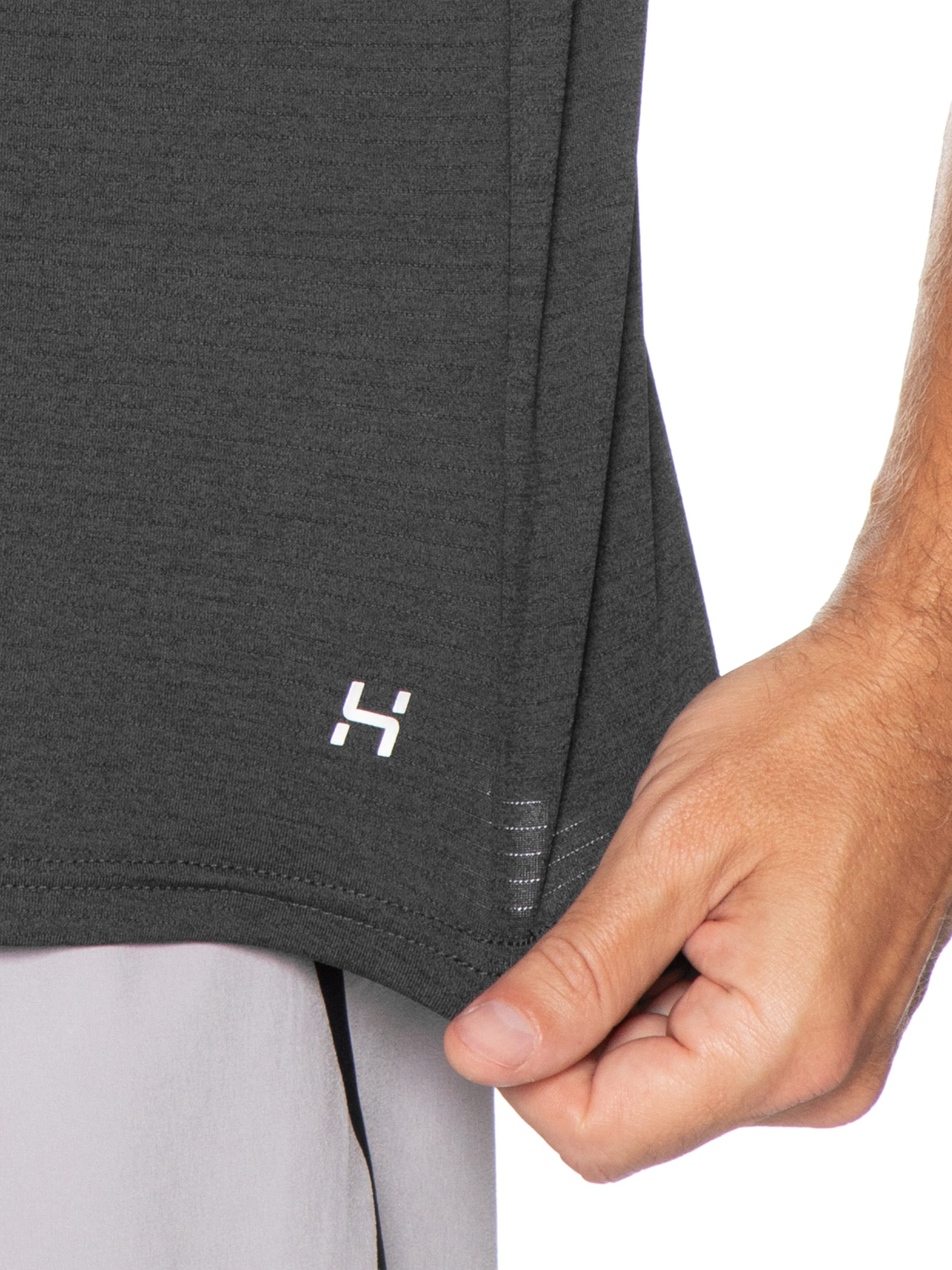 Camiseta Masculina Esportiva Com Textura Preto Hering Sports