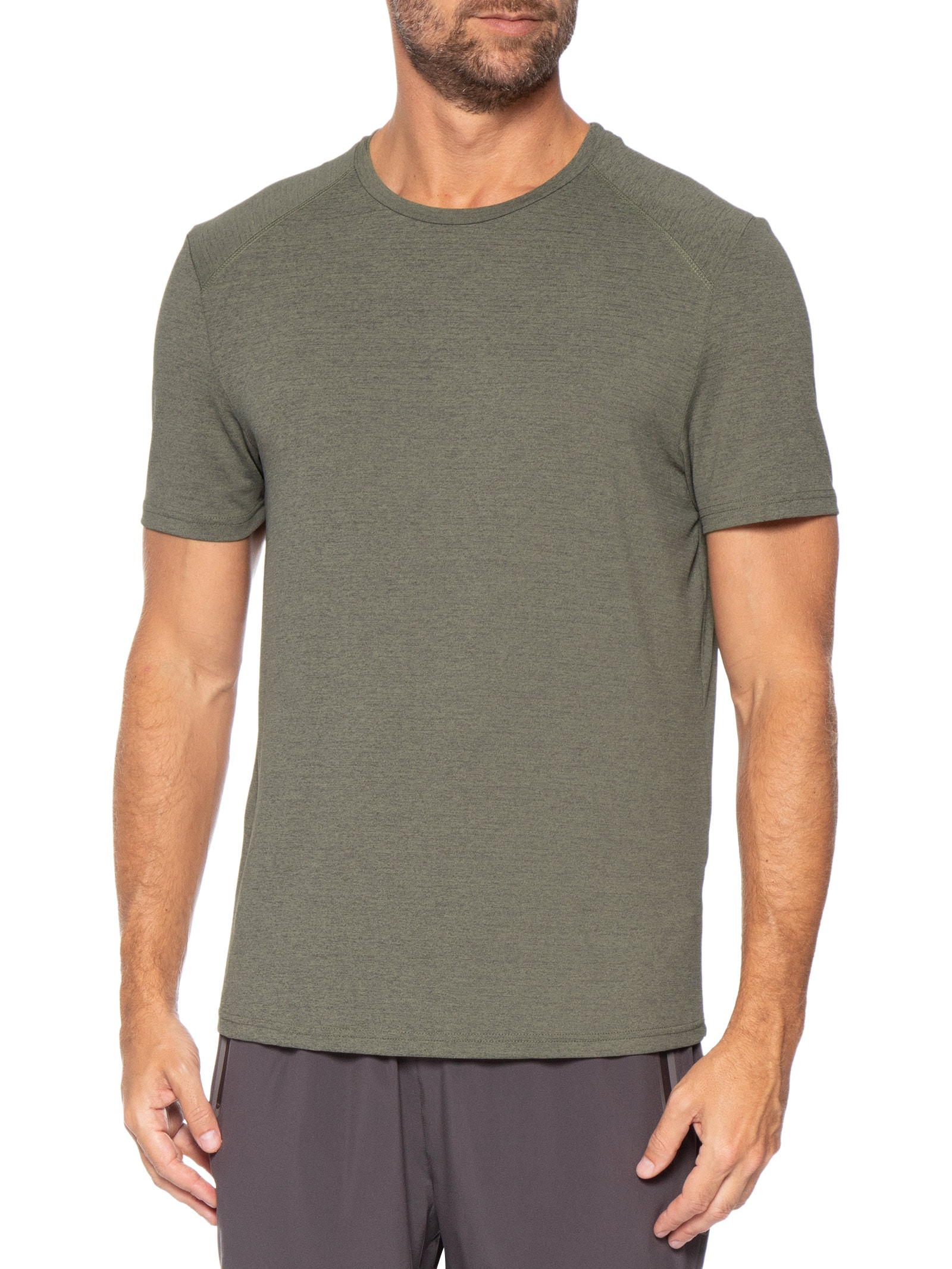 Camiseta Masculina Esportiva Com Textura Verde Hering Sports
