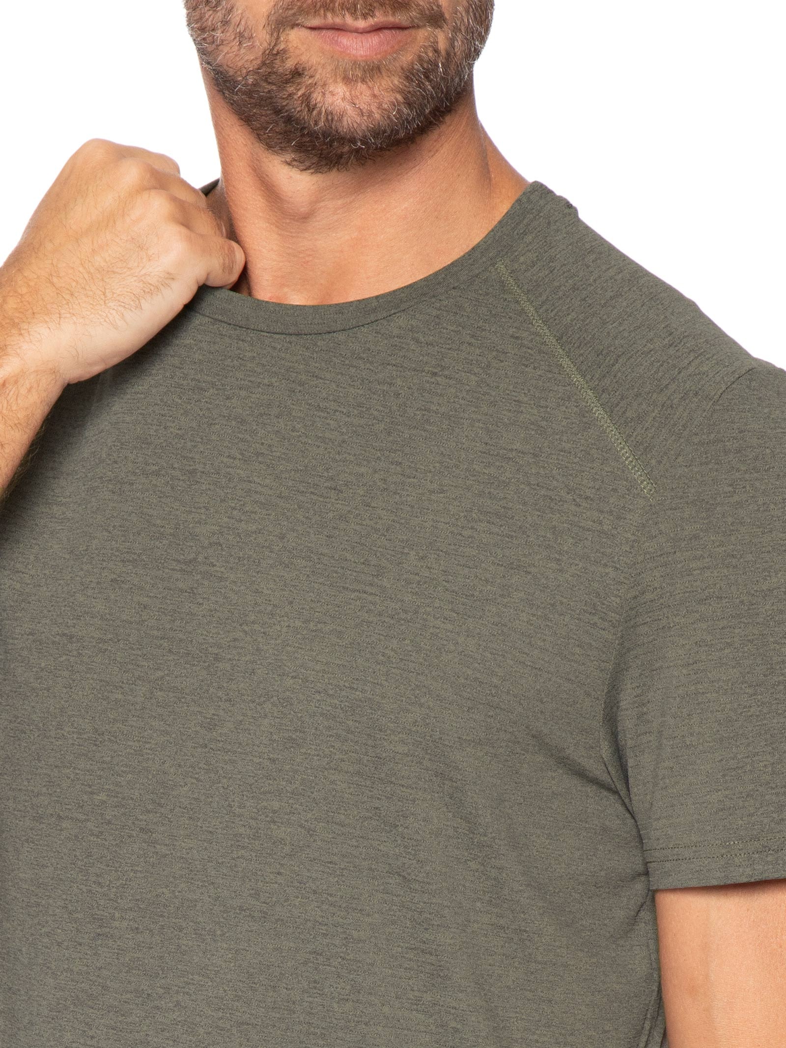 Camiseta Masculina Esportiva Com Textura Verde Hering Sports