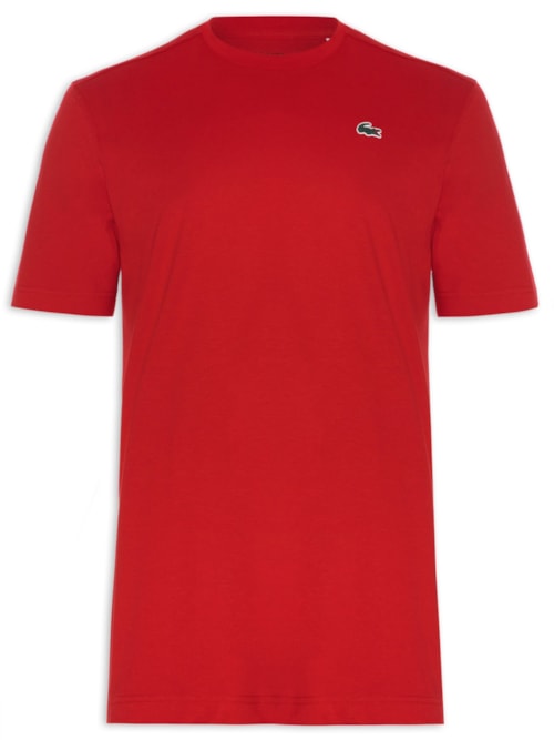 Camiseta Masculina Esportiva Regular Fit Algodão Ultra Dry - Vermelho