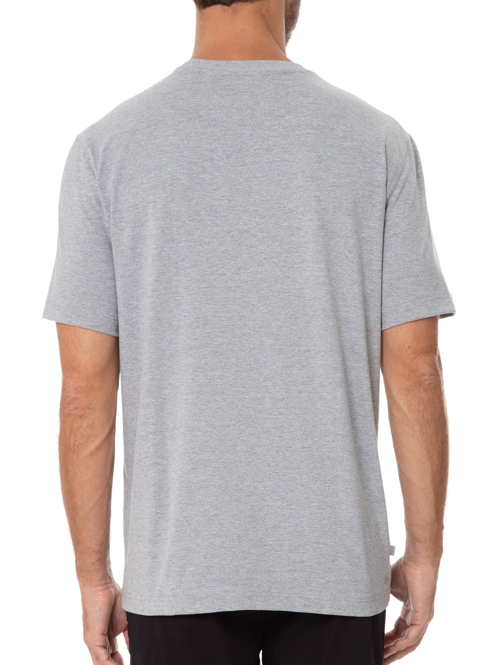 Camiseta Masculina Esportiva Regular Fit Em Algodão Ultra Dry Cinza Lacoste