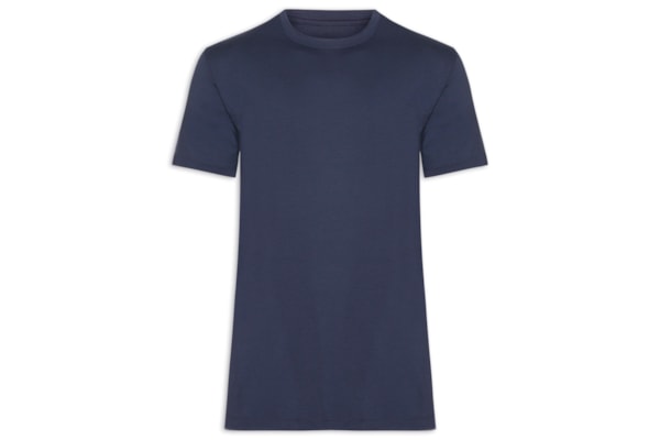 Camiseta Masculina Essencial Tech Em Modal - Azul