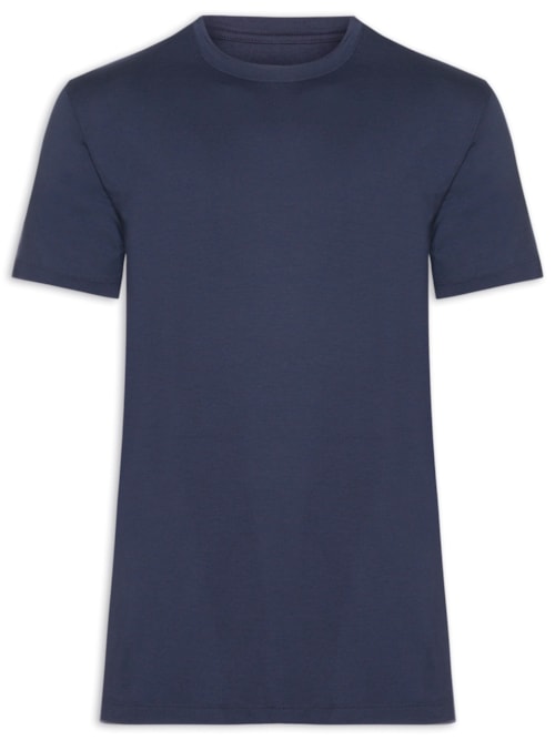 Camiseta Masculina Essencial Tech Em Modal – Azul