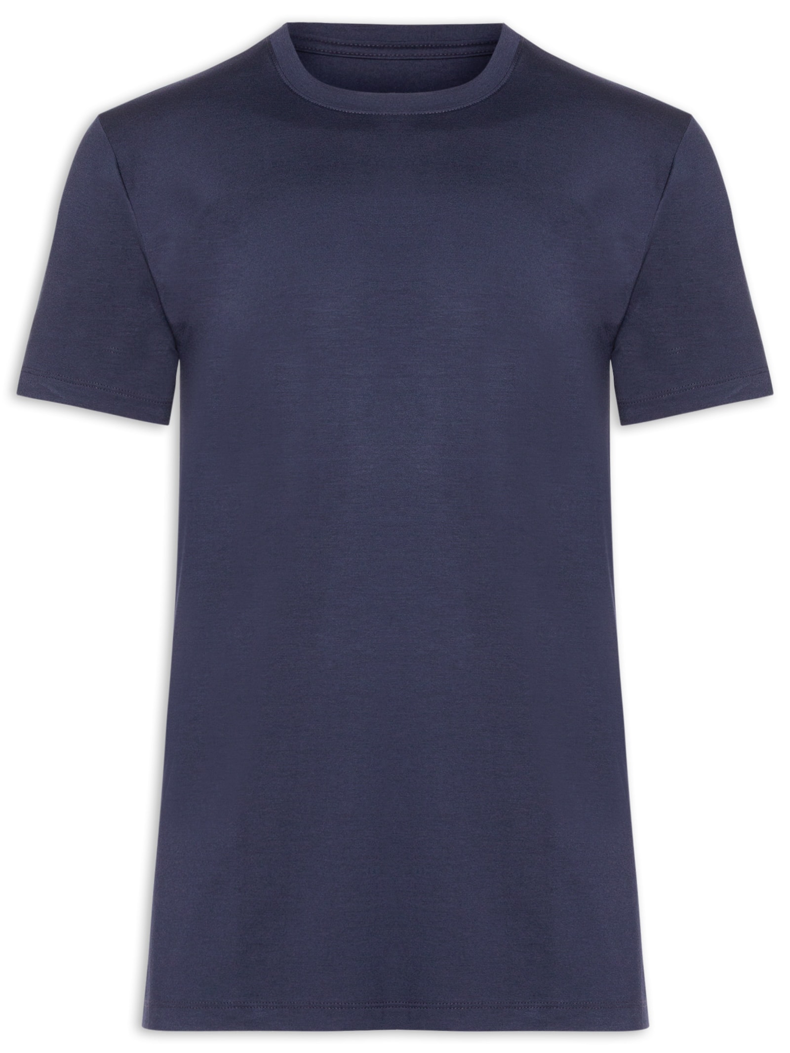 Camiseta Masculina Essencial Tech Em Modal Azul '2 Essential