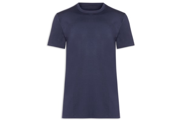 Camiseta Masculina Essencial Tech Em Modal - Azul