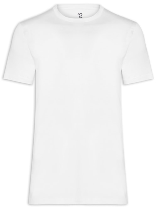 Camiseta Masculina Essencial Tech Em Modal – Branco