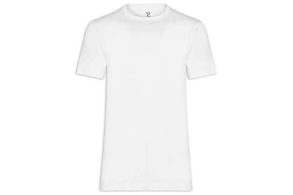 Camiseta Masculina Essencial Tech Em Modal - Branco
