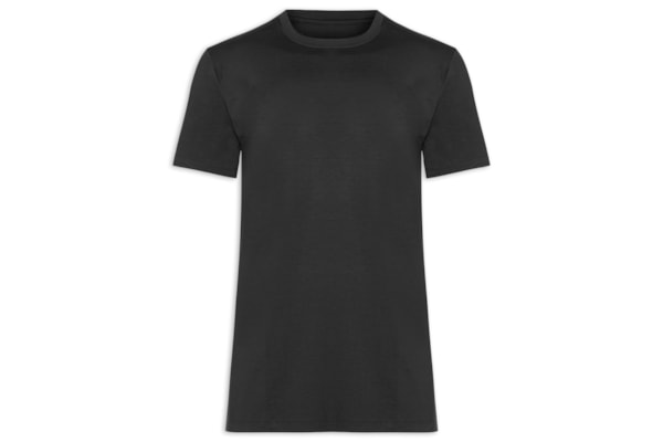 Camiseta Masculina Essencial Tech Em Modal - Preto