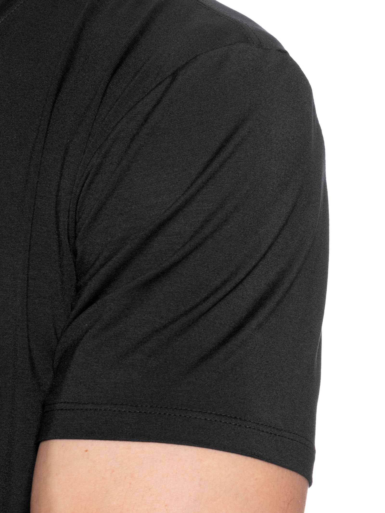 Camiseta Masculina Essencial Tech Em Modal Preto '2 Essential