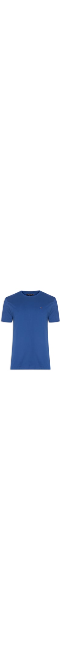 Camiseta Masculina Essential Algodão Cneck - Azul