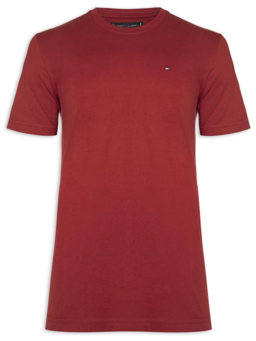 Camiseta Masculina Essential Cotton Tee – Vermelho