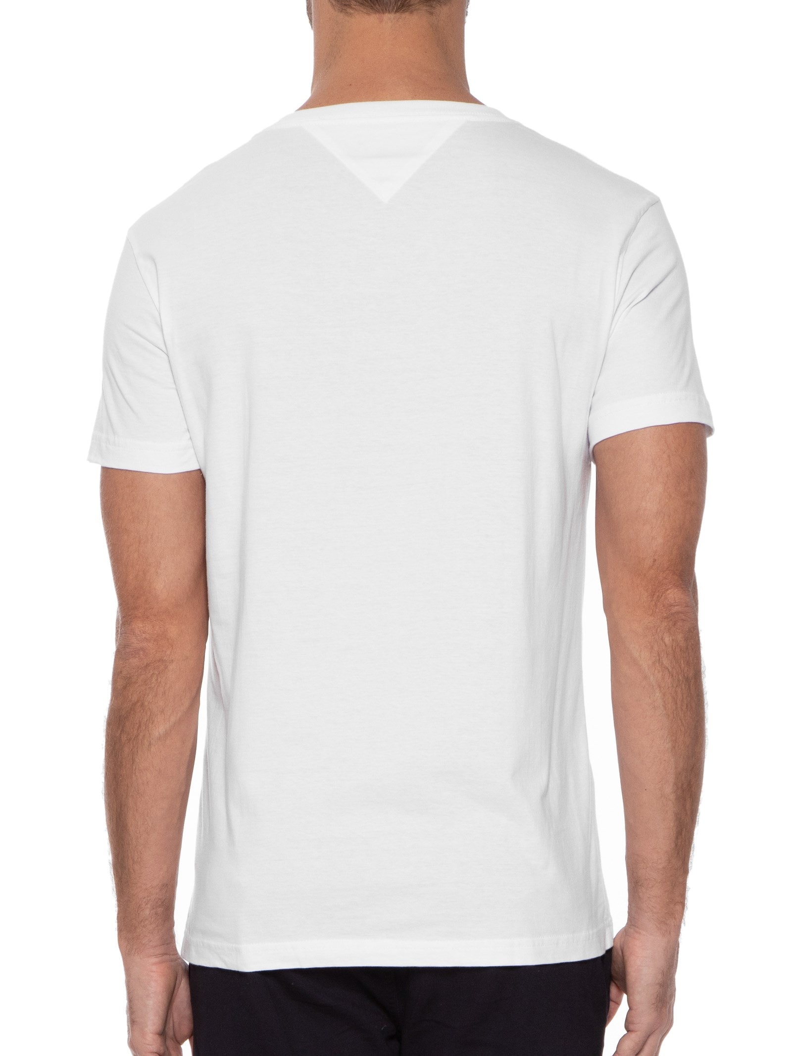 Camiseta Masculina Essential Cotton V Neck Branco Tommy Hilfiger