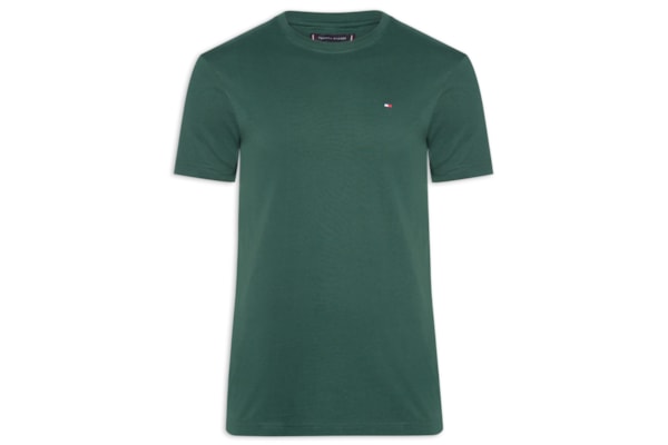 Camiseta Masculina Essential Regular Fit C-Nk Em Algodão - Verde