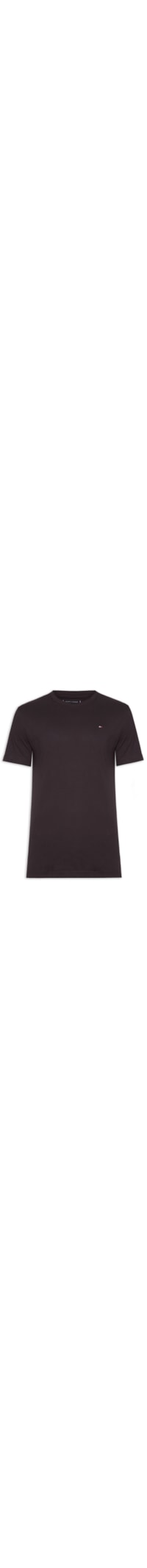 Camiseta Masculina Essential Regular Fit Gola Careca Em Algodão - Marrom