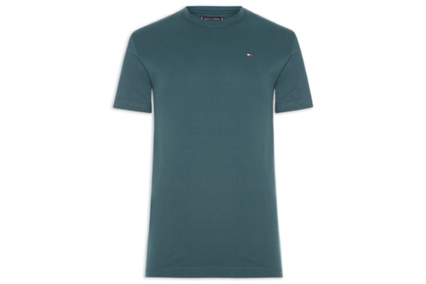 Camiseta Masculina Essential Regular Fit Gola Careca Em Algodão - Verde
