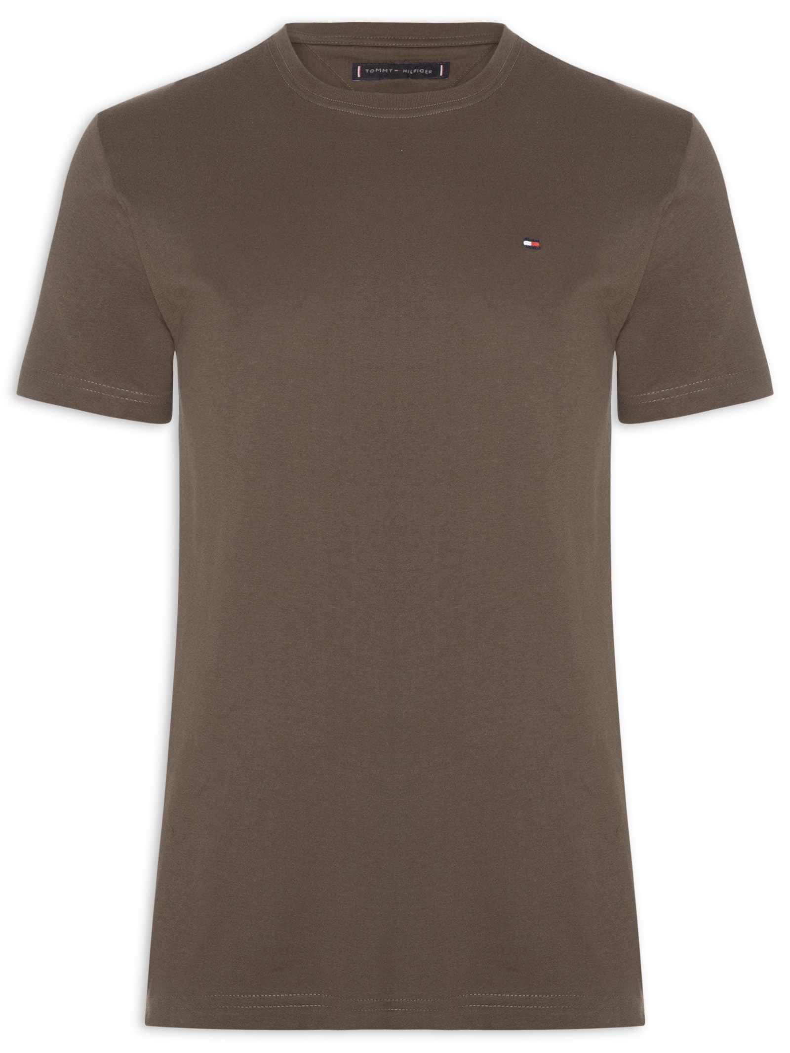 Camiseta Masculina Essential Regular Fit Marrom Tommy Hilfiger
