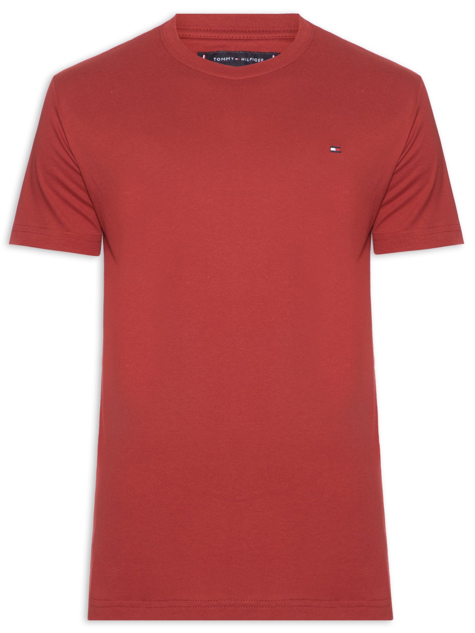 Camiseta Masculina Essential Regular Fit Vermelho Tommy Hilfiger