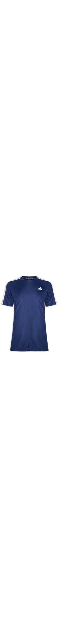 Camiseta Masculina Essentials 3 Listras - Azul
