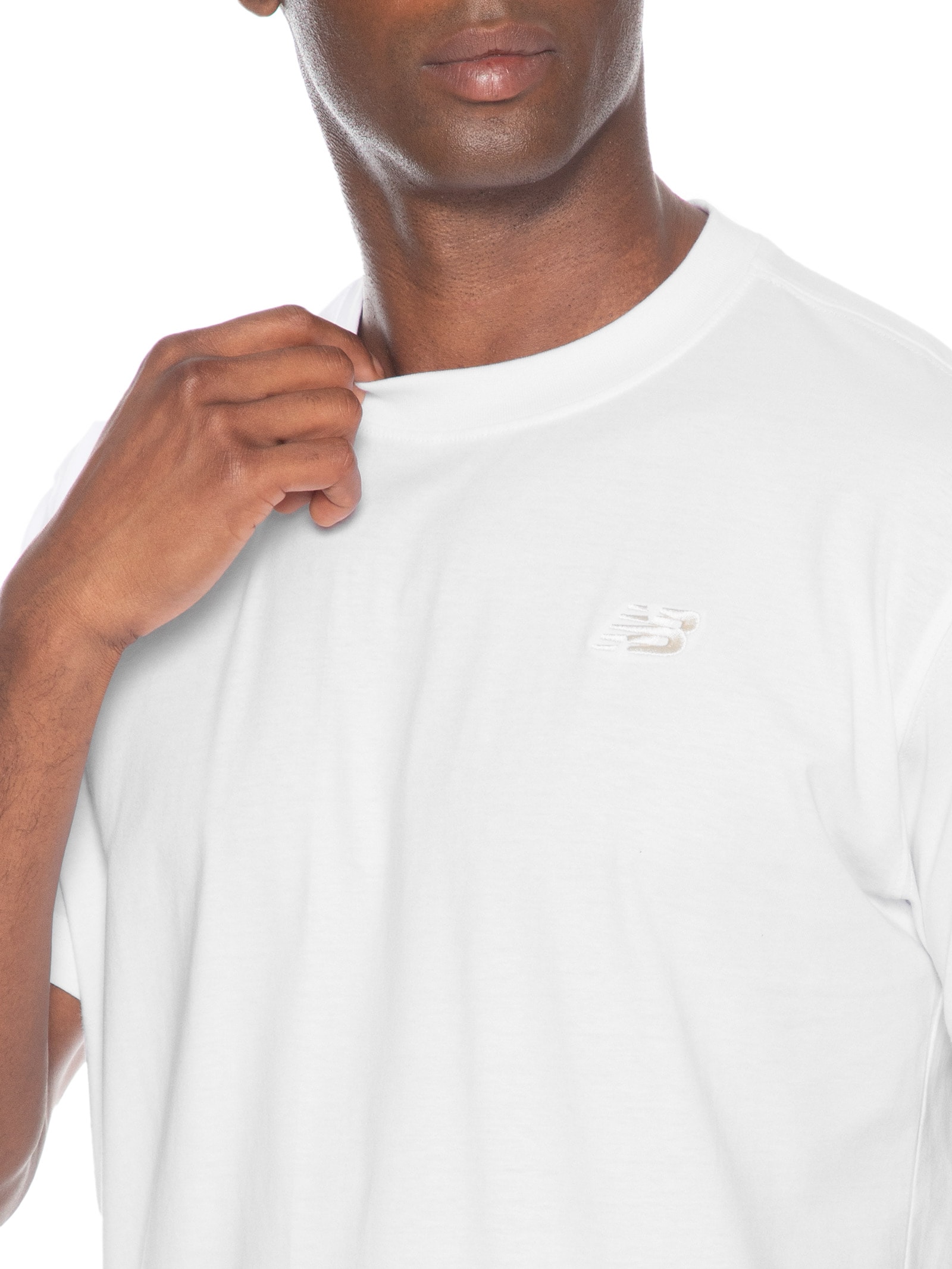 Camiseta Masculina Essentials Sl Branco New Balance