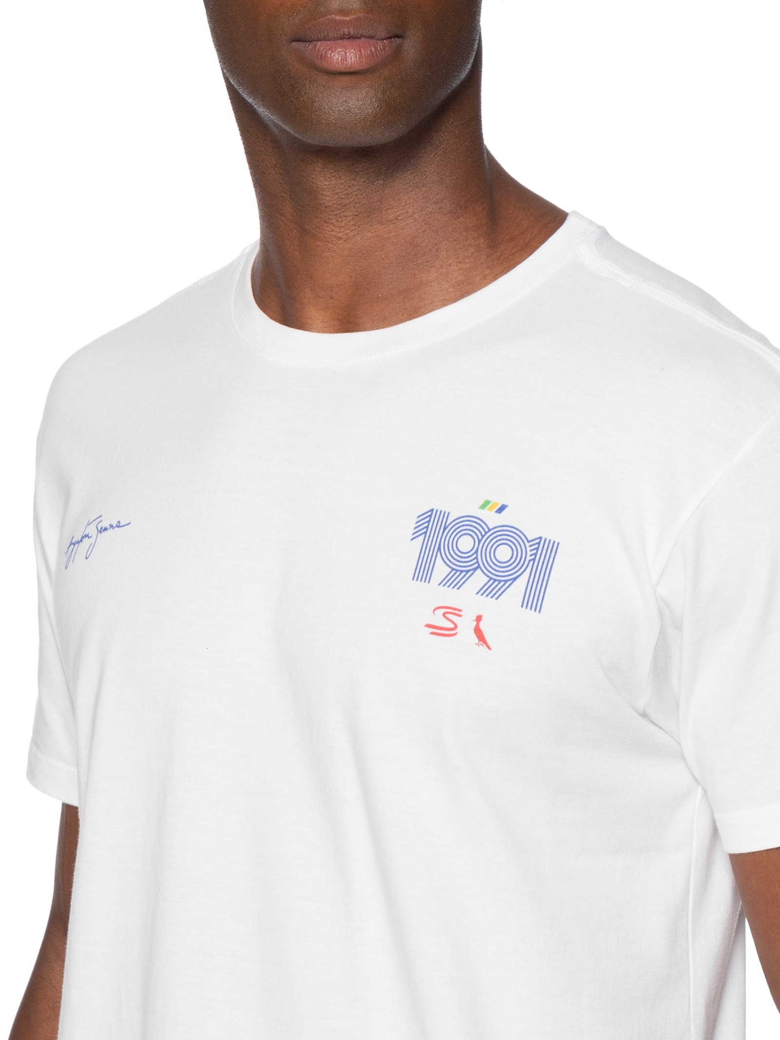 Camiseta Masculina Est 1991 Senna Branco Reserva