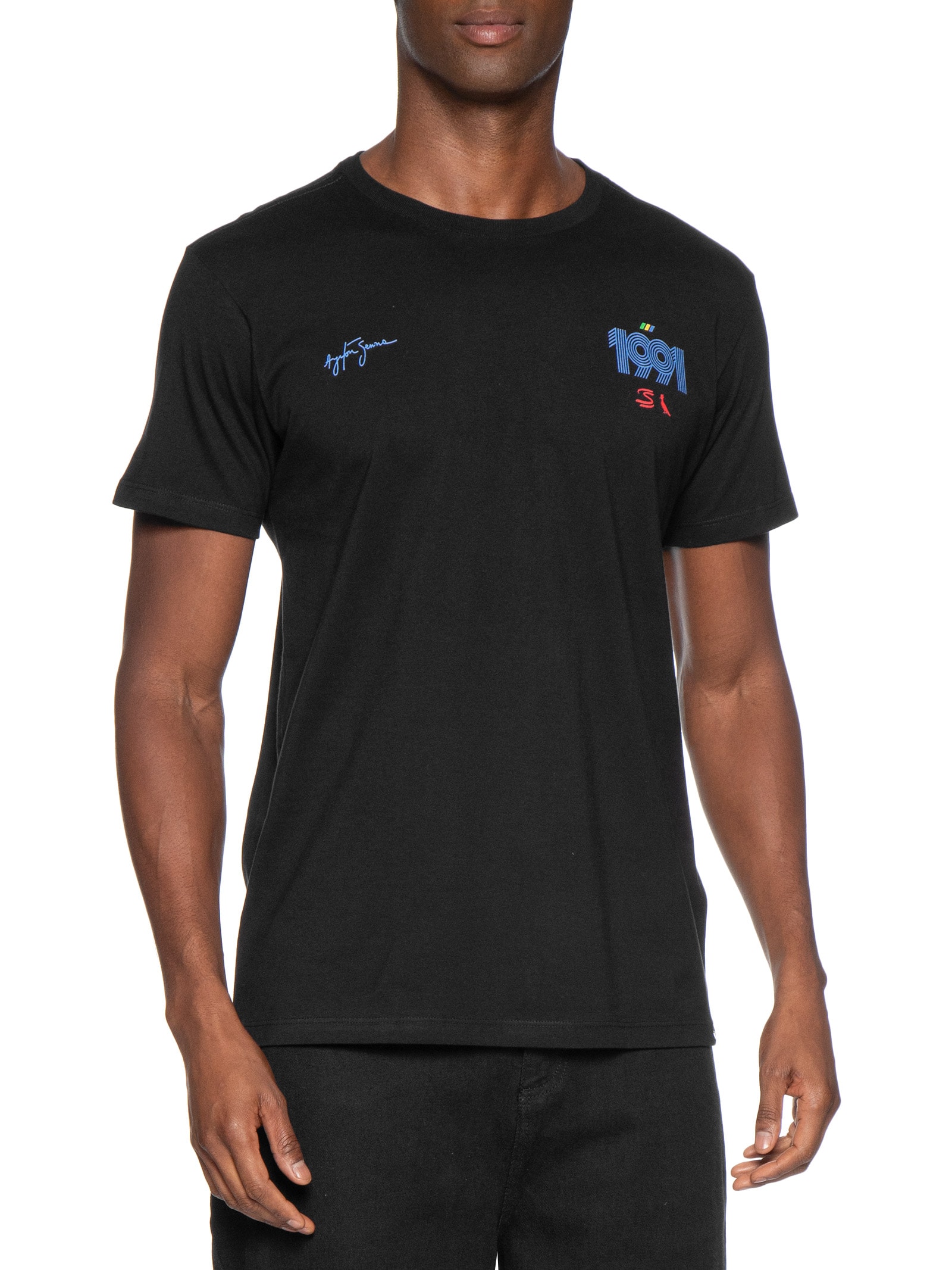 Camiseta Masculina Est 1991 Senna Preto Reserva