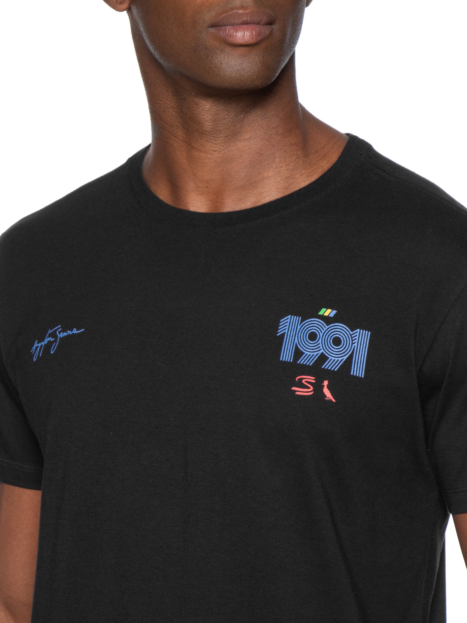 Camiseta Masculina Est 1991 Senna Preto Reserva