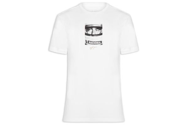 Camiseta Masculina Est Race Master Senna - Branco