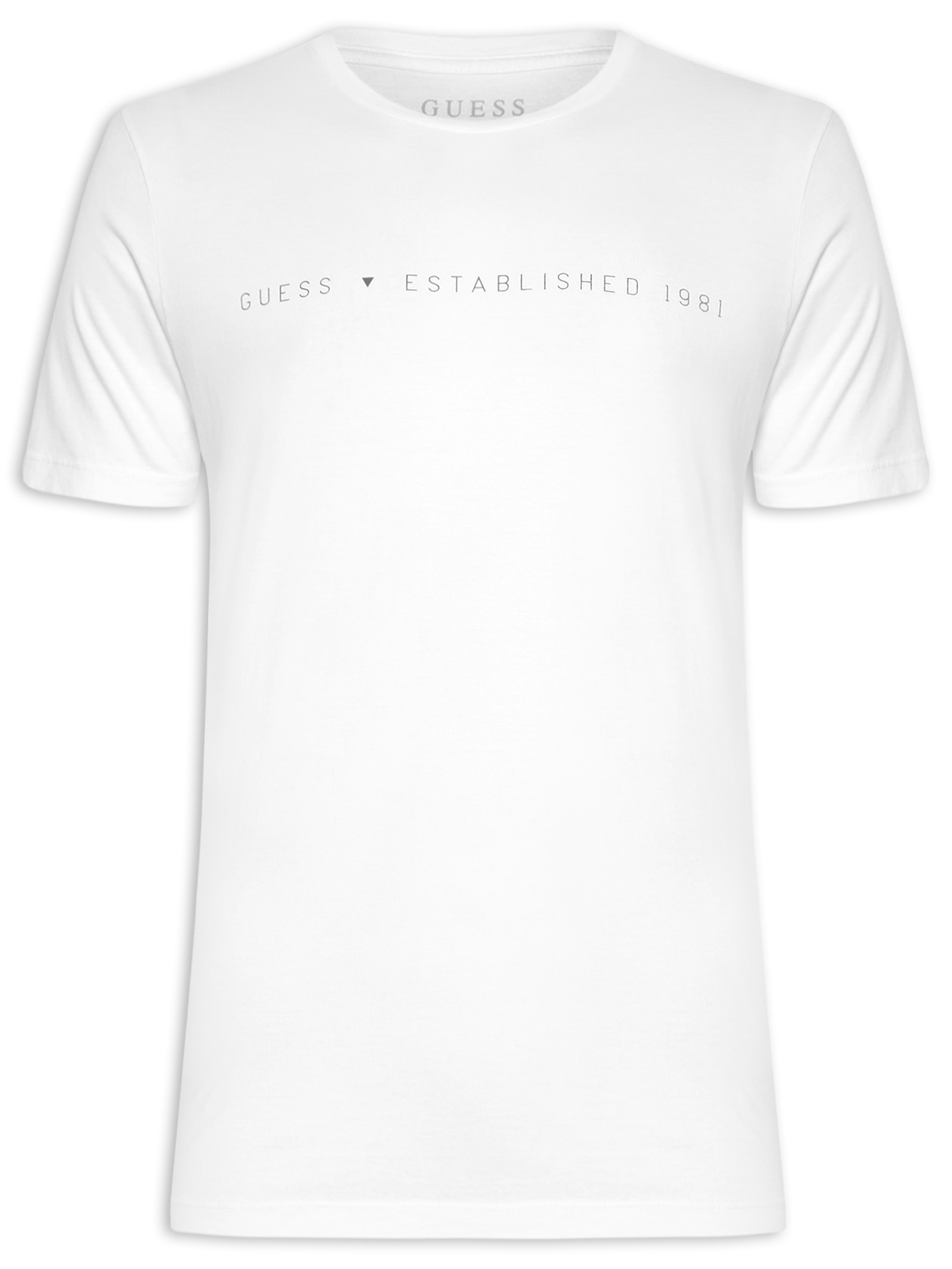Camiseta Masculina Established 1981 Branco Guess