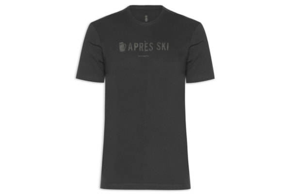 Camiseta Masculina Estampa Aprés Ski - Preto