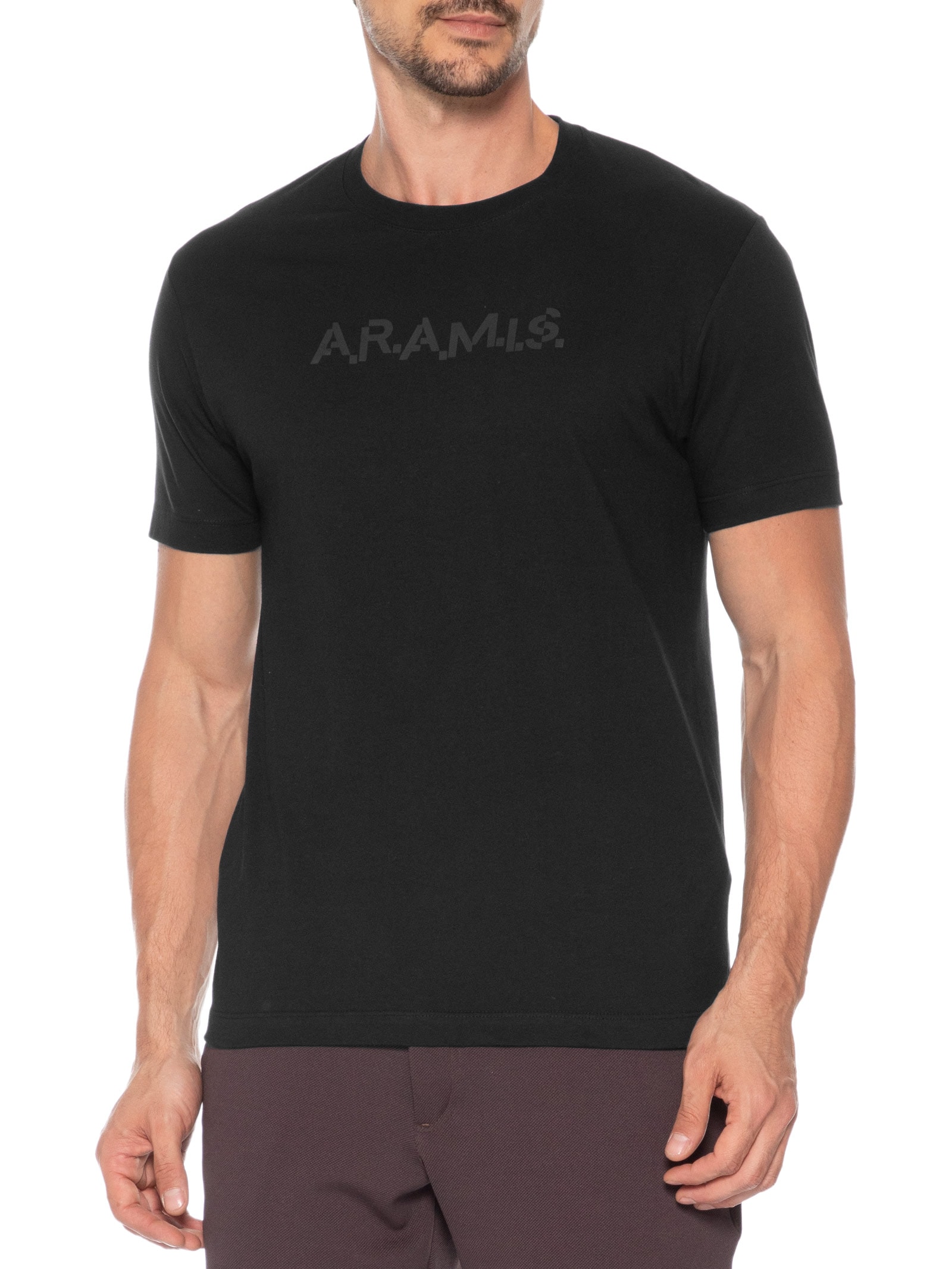 Camiseta Masculina Estampa Aramis Code – Preto Aramis