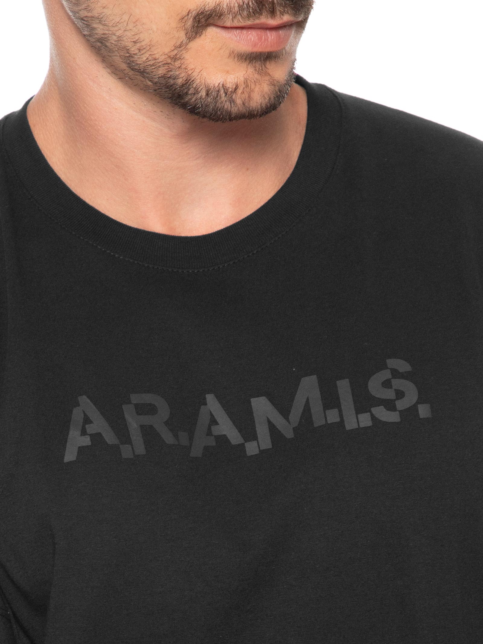 Camiseta Masculina Estampa Aramis Code – Preto Aramis
