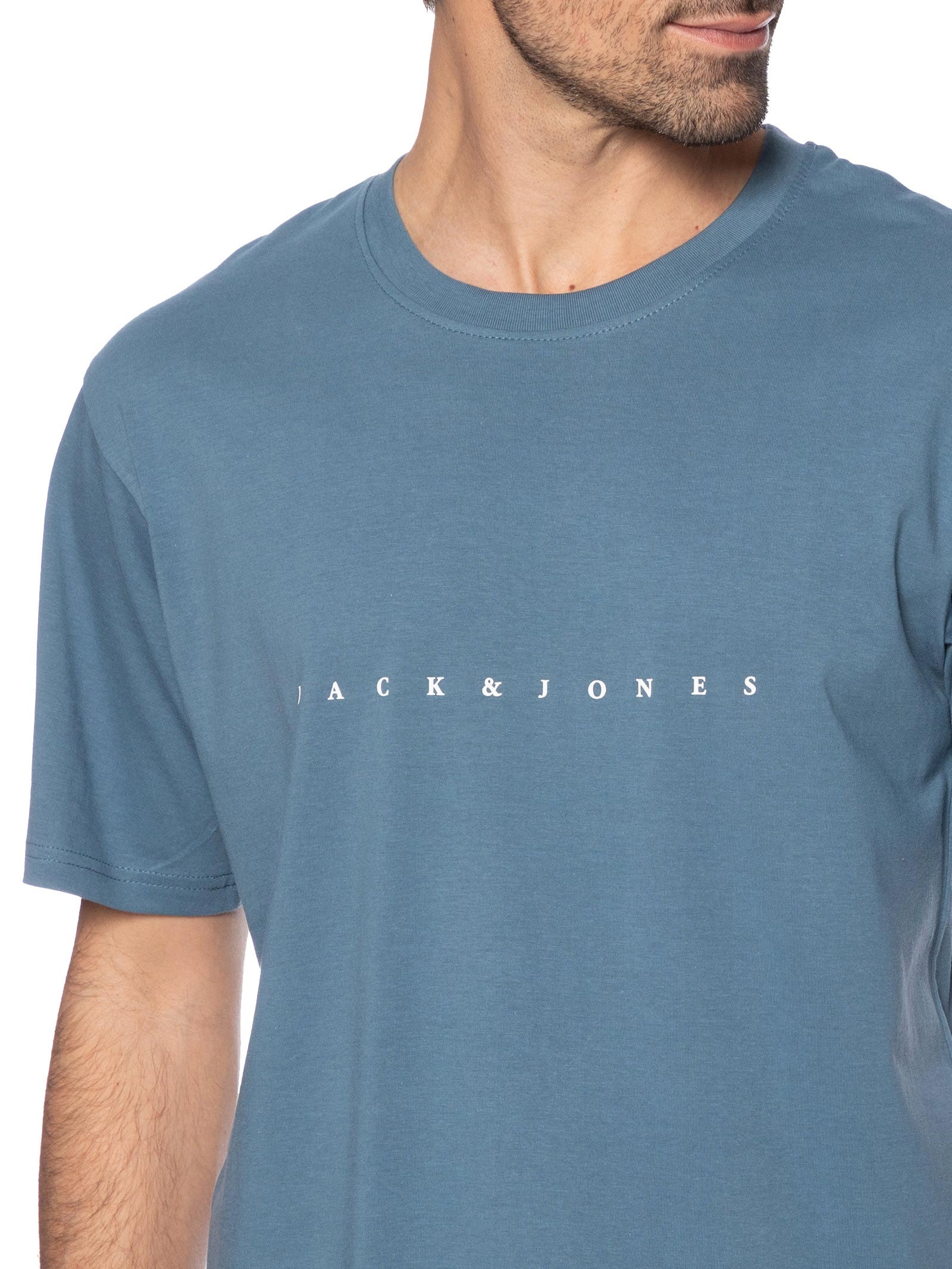 Camiseta Masculina Estampa Azul Jack & Jones