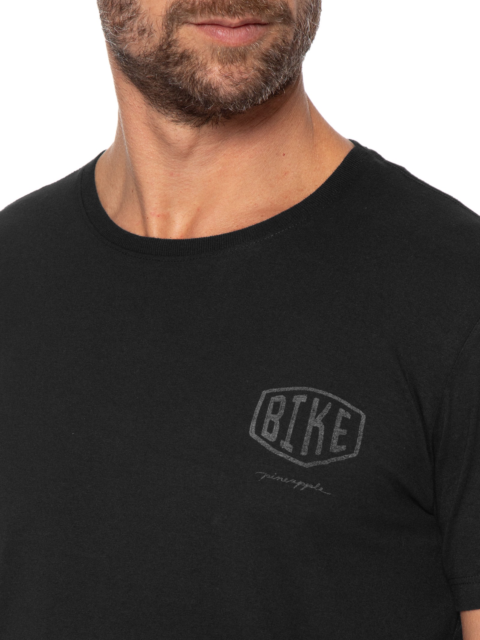 Camiseta Masculina Estampa Bike Preto Pineapple