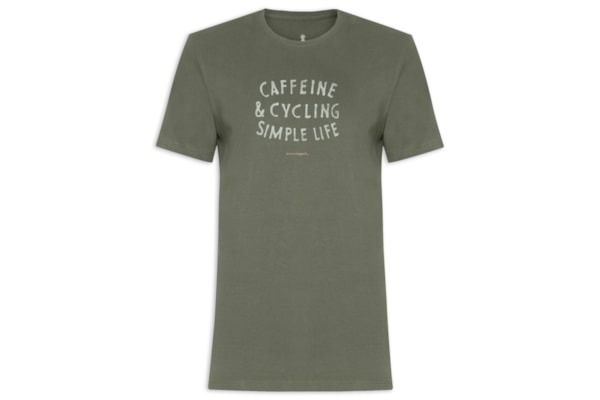 Camiseta Masculina Estampa Caffene - Verde